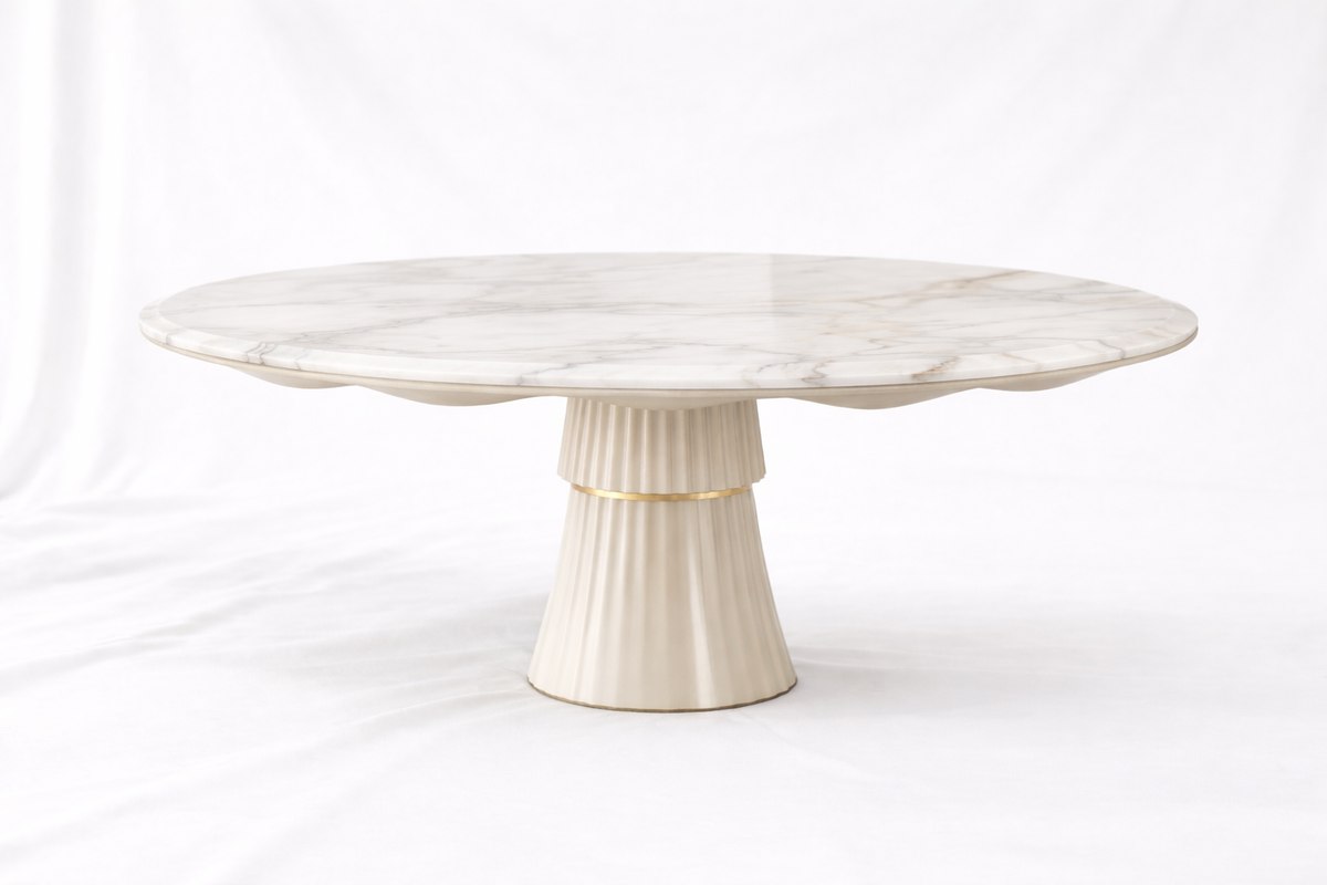 Umbrella table from a second angle